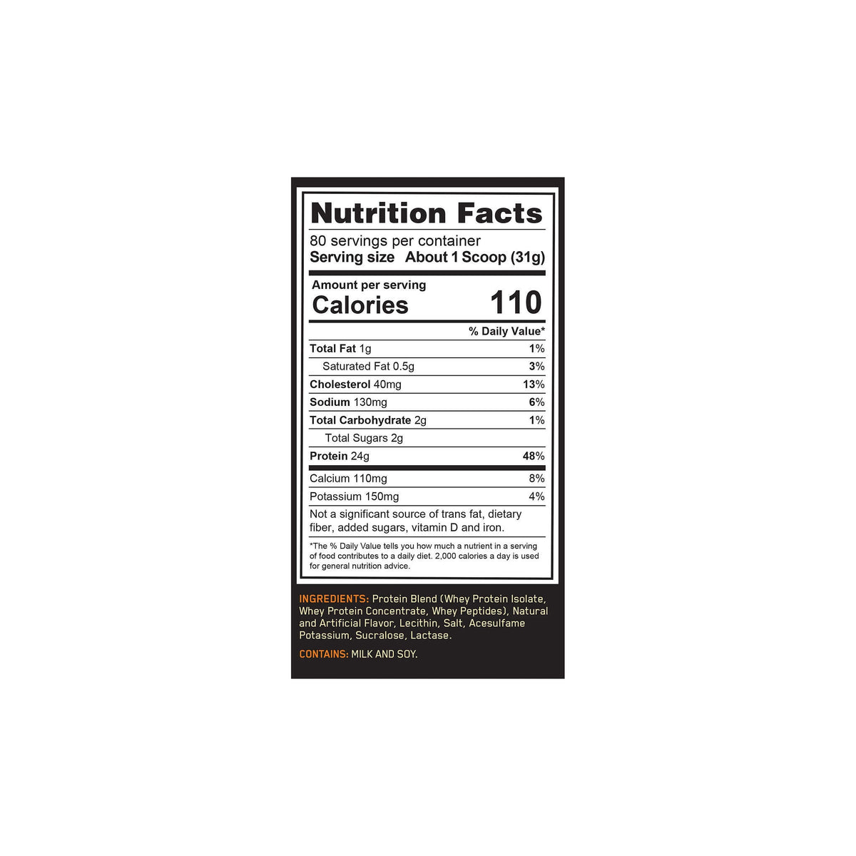 Optimum Nutrition Gold Standard 100% Whey Protein Powder, 24g Protein, 80 Servings, Vanilla - product image 7