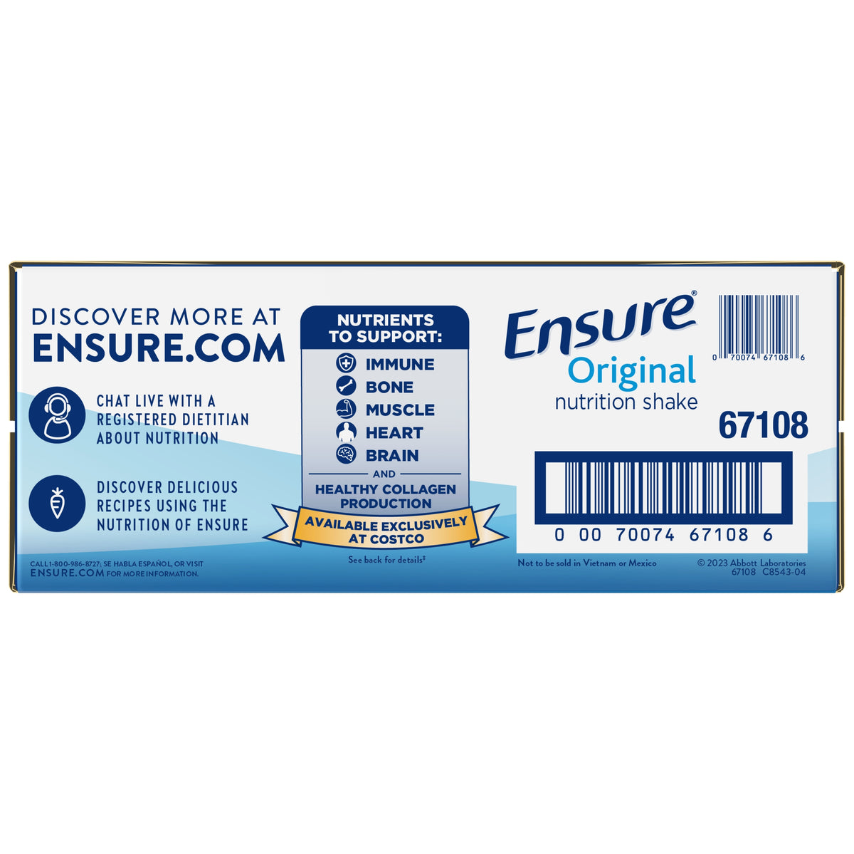 Ensure Original Nutrition Shake, Vanilla, 8 fl oz, 30 ct - product image 7