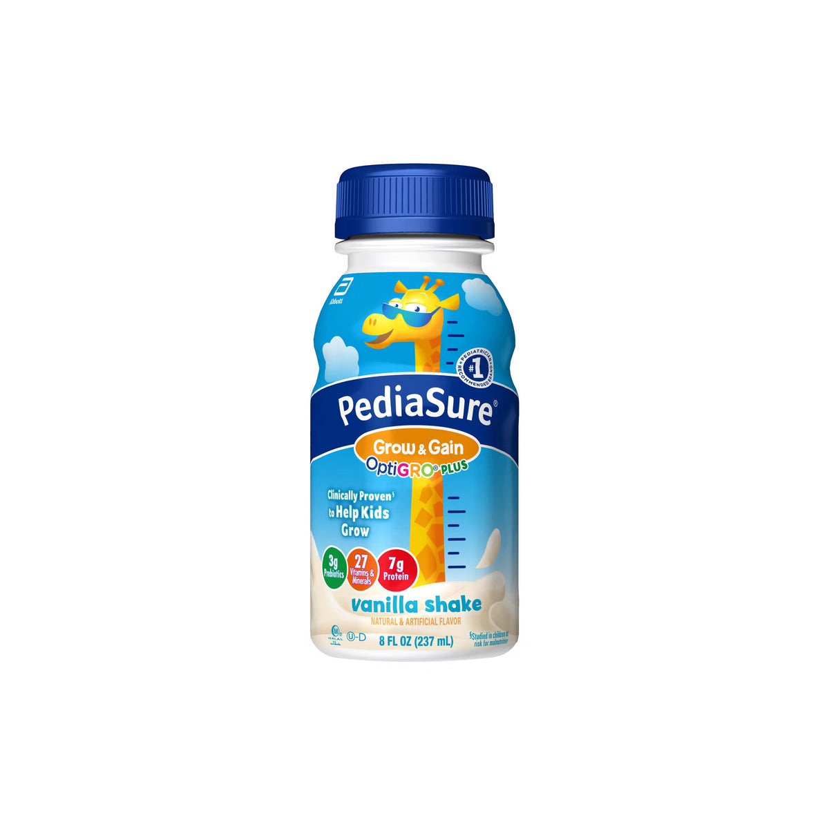 PediaSure Grow & Gain OptiGRO Plus Shake, Vanilla, 8 fl oz, 24 ct - image 2
