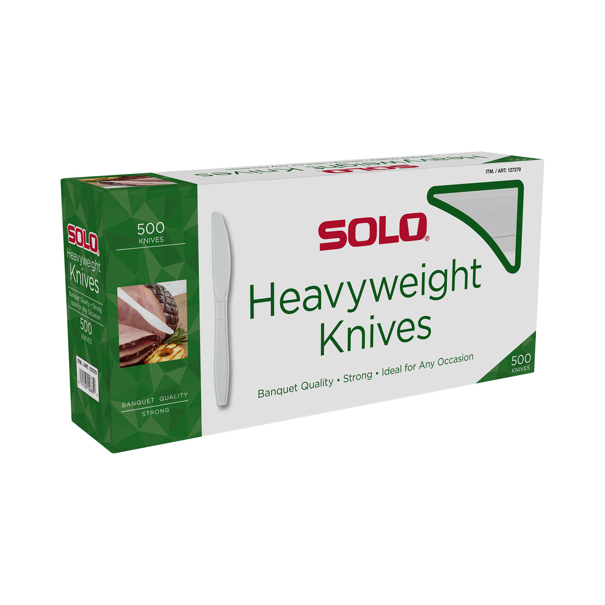 Solo Plastic Knife, Heavyweight, White, 500 ct - product image 8
