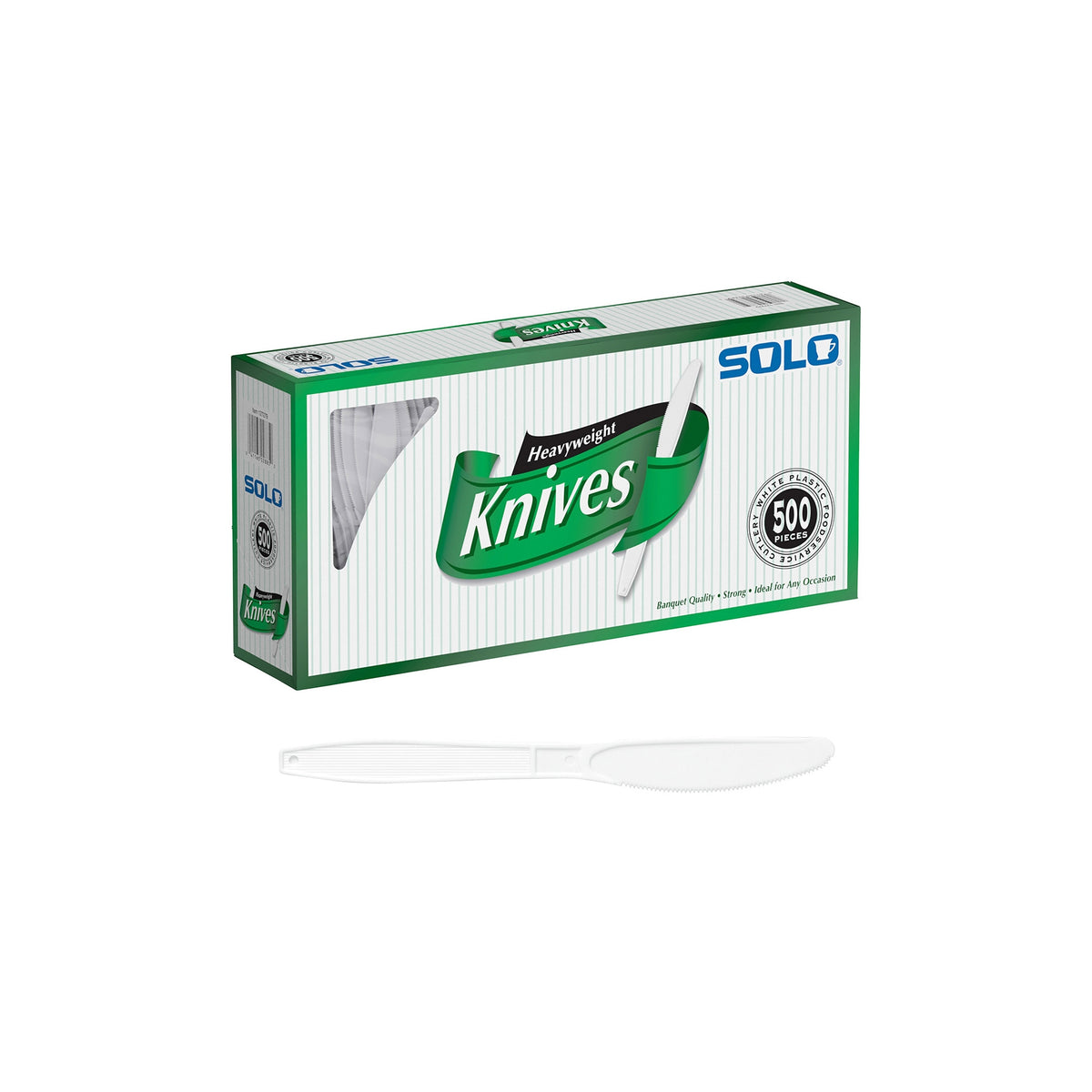 Solo Plastic Knife, Heavyweight, White, 500 ct - product image 4