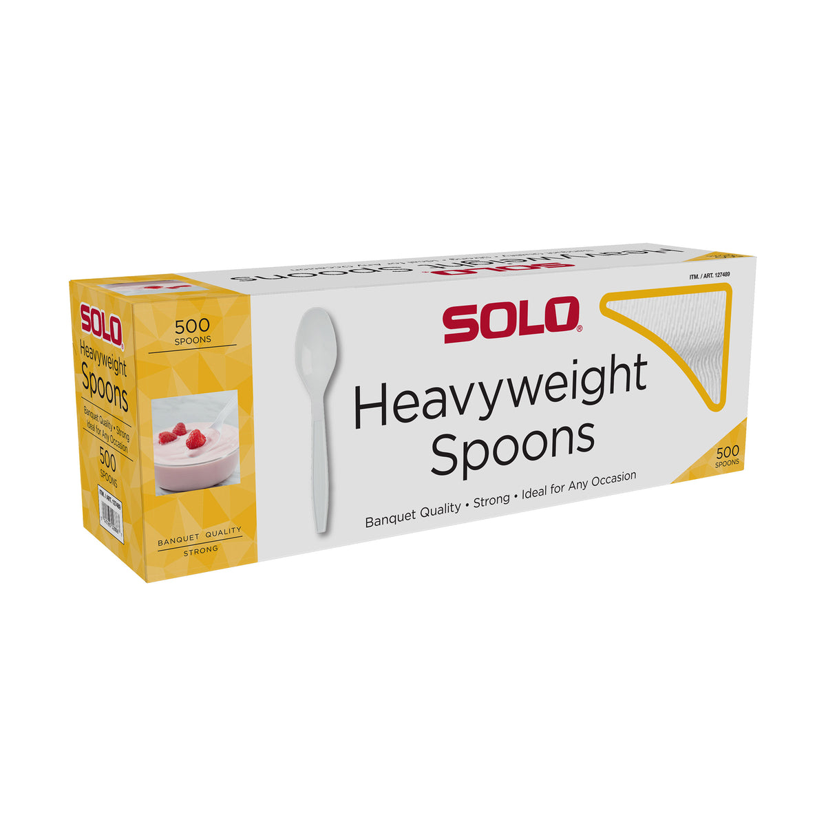 Solo Plastic Spoon, Heavyweight, White, 500 ct - product image 8