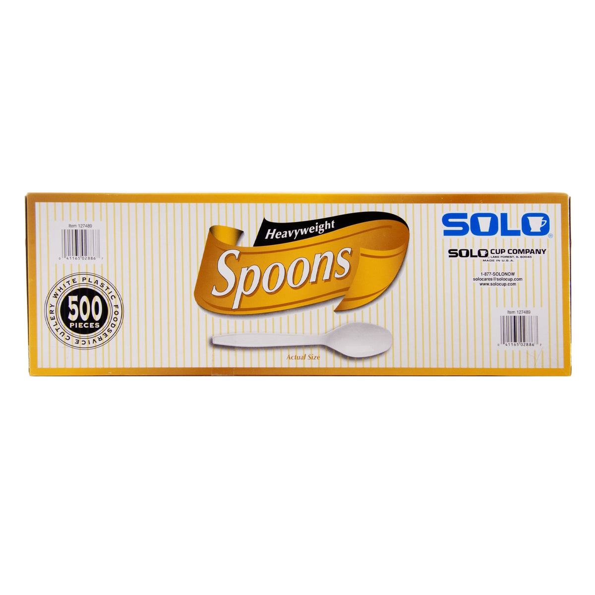 Solo Plastic Spoon, Heavyweight, White, 500 ct - product image 9