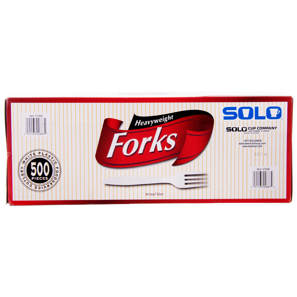 Solo Plastic Fork, Heavyweight, White, 500 ct - product image 9