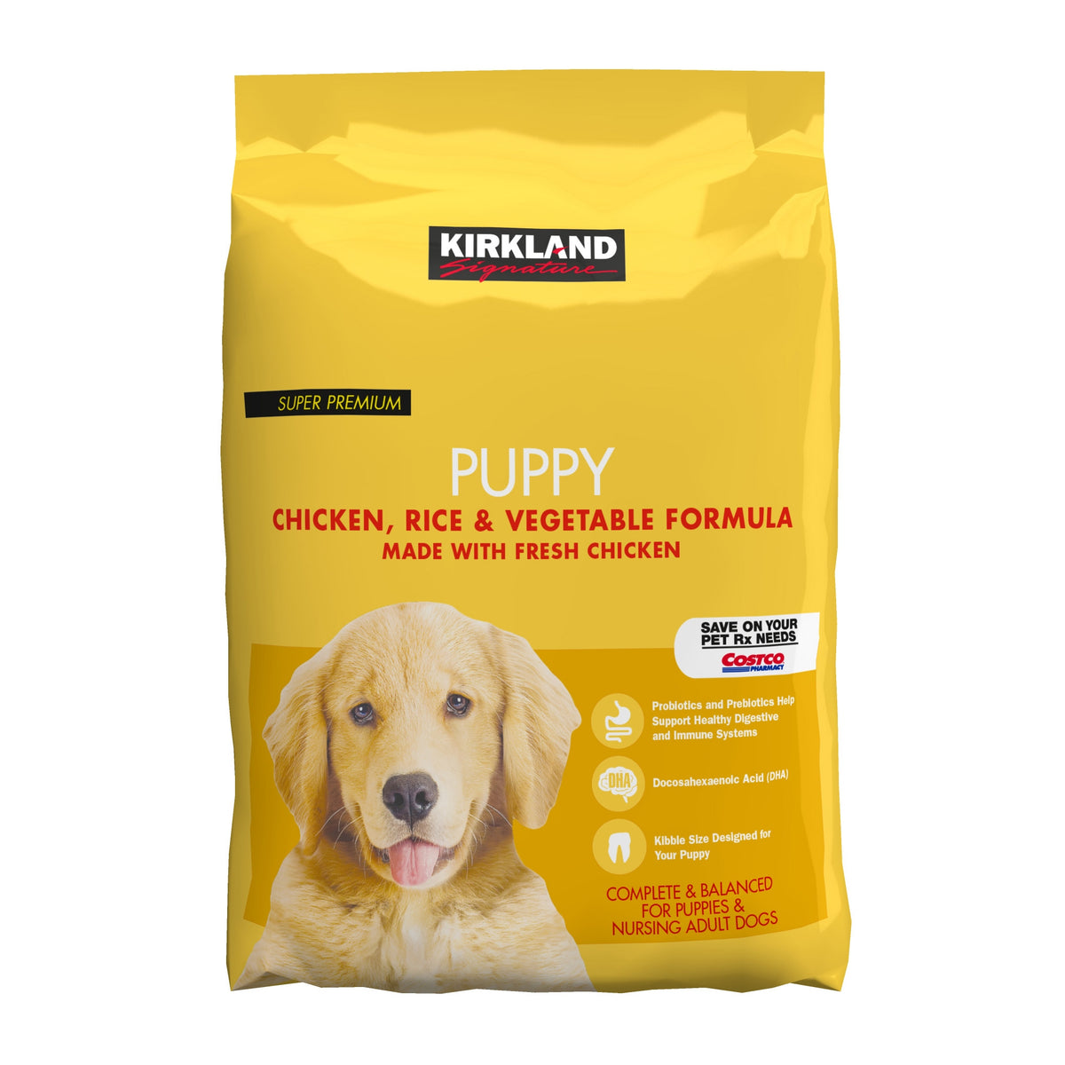Kirkland Signature Puppy Formula Chicken, Rice and Vegetable Dog Food, 20 lbs - product image 3
