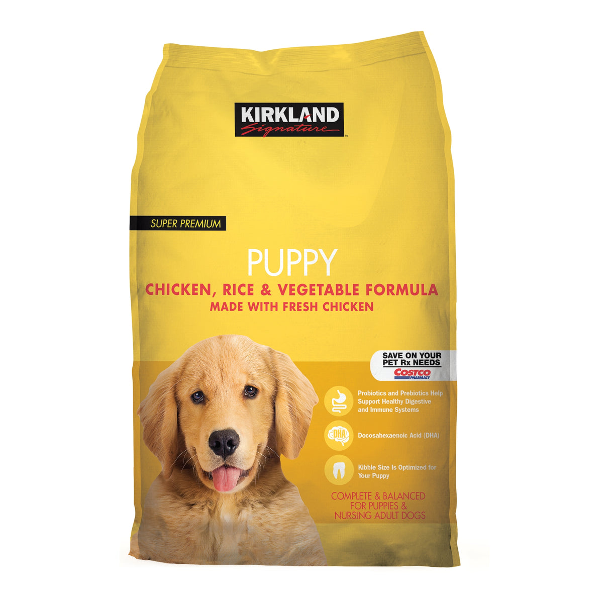 Kirkland Signature Puppy Formula Chicken, Rice and Vegetable Dog Food, 20 lbs - product image 1