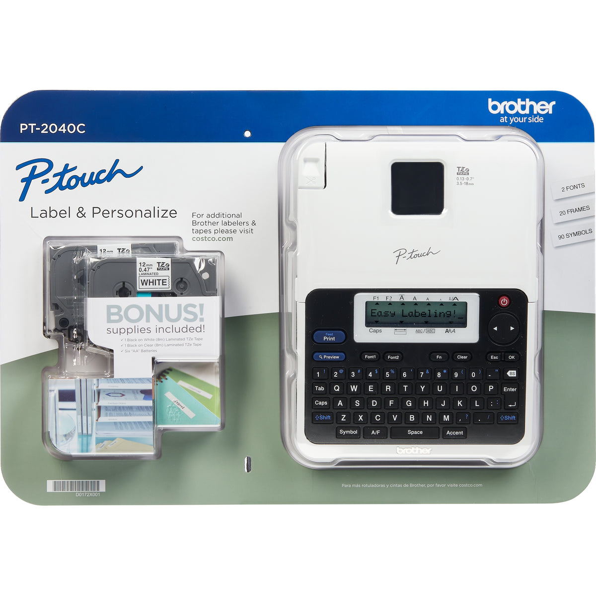 Brother P-Touch PT-2040C Label Maker with Supplies - product image 1