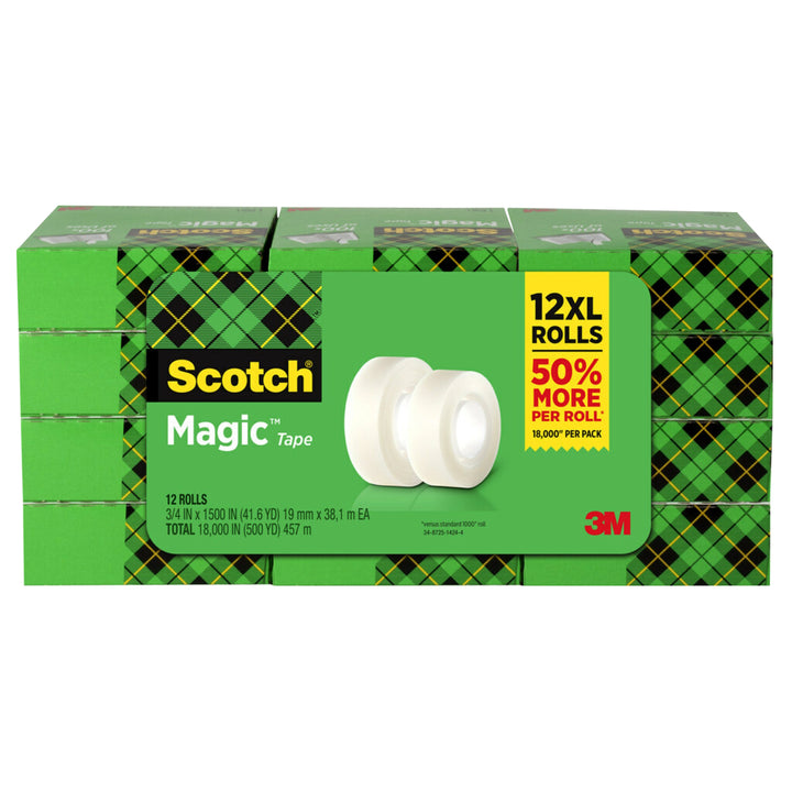 Scotch Magic Tape Refill, 3/4" x 1500", 12 ct - product image 6