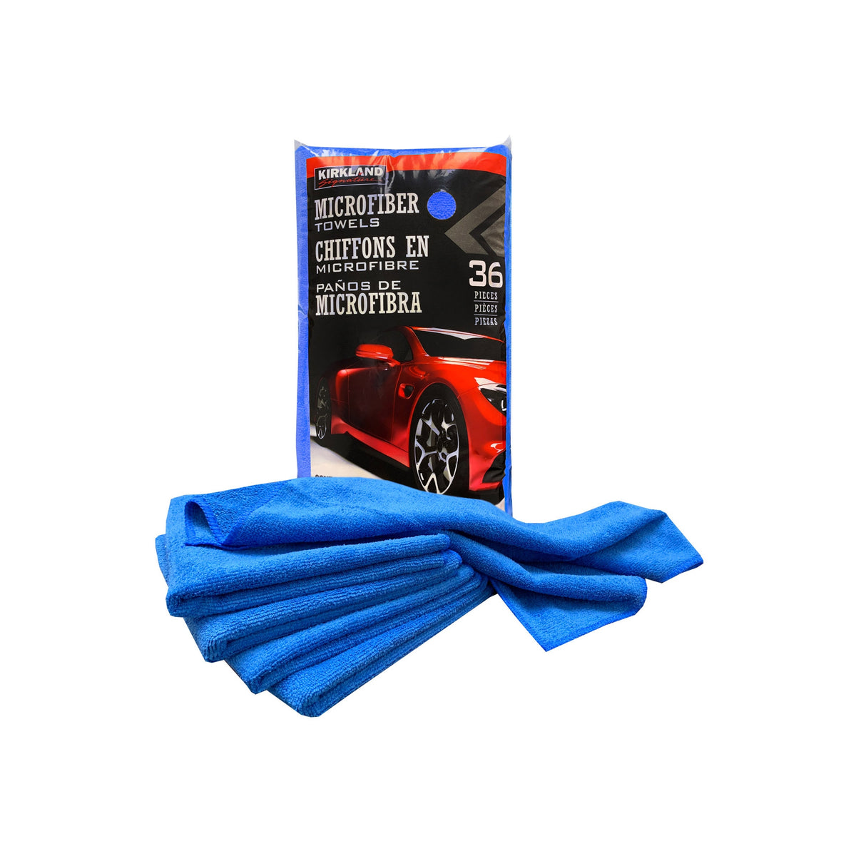 Kirkland Signature Microfiber Towels, Blue, 36 ct - product image 3