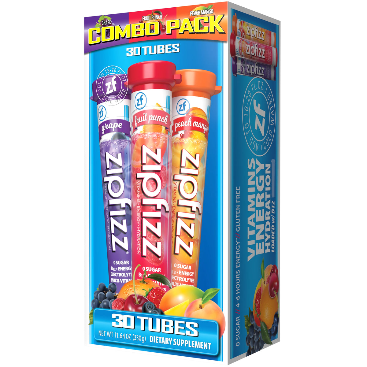 Zipfizz Vitamin Energy Hydration Drink Mix, Variety Pack, 30 ct - product image 2