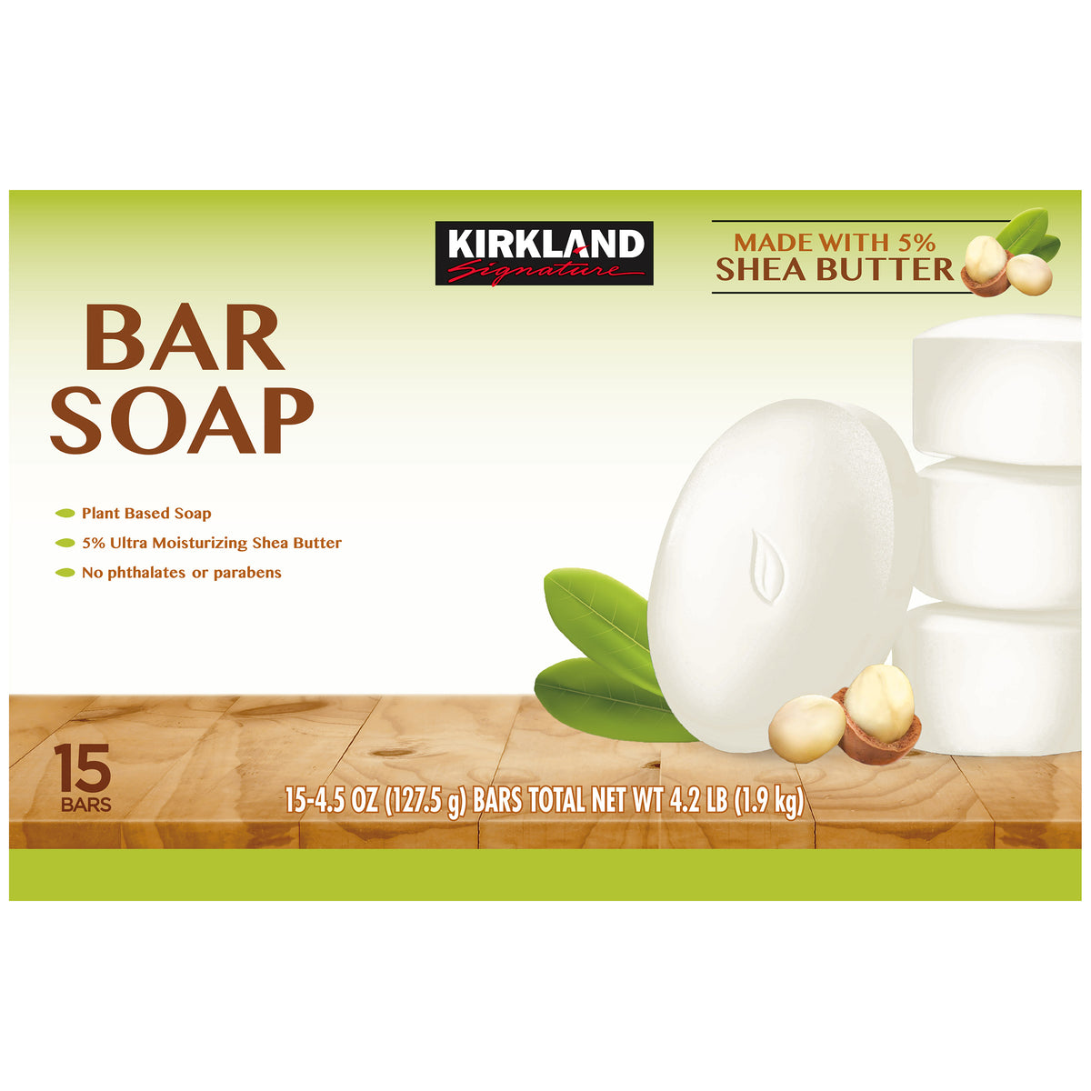 Kirkland Signature Bar Soap with Shea Butter, 4.5 oz, 15 ct - product image 2
