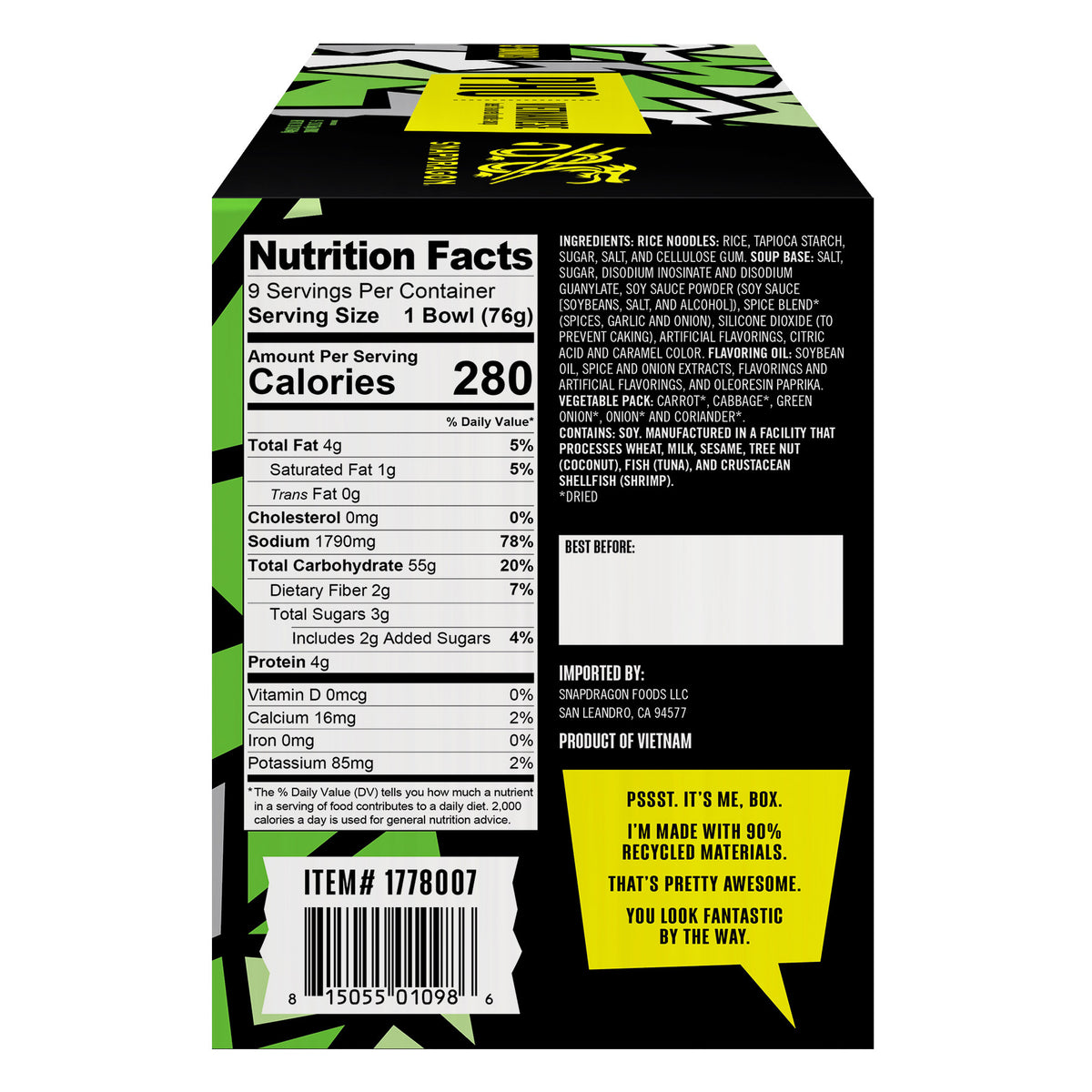 Vietnamese Pho, Beef, 2.7 Oz, 9-Count