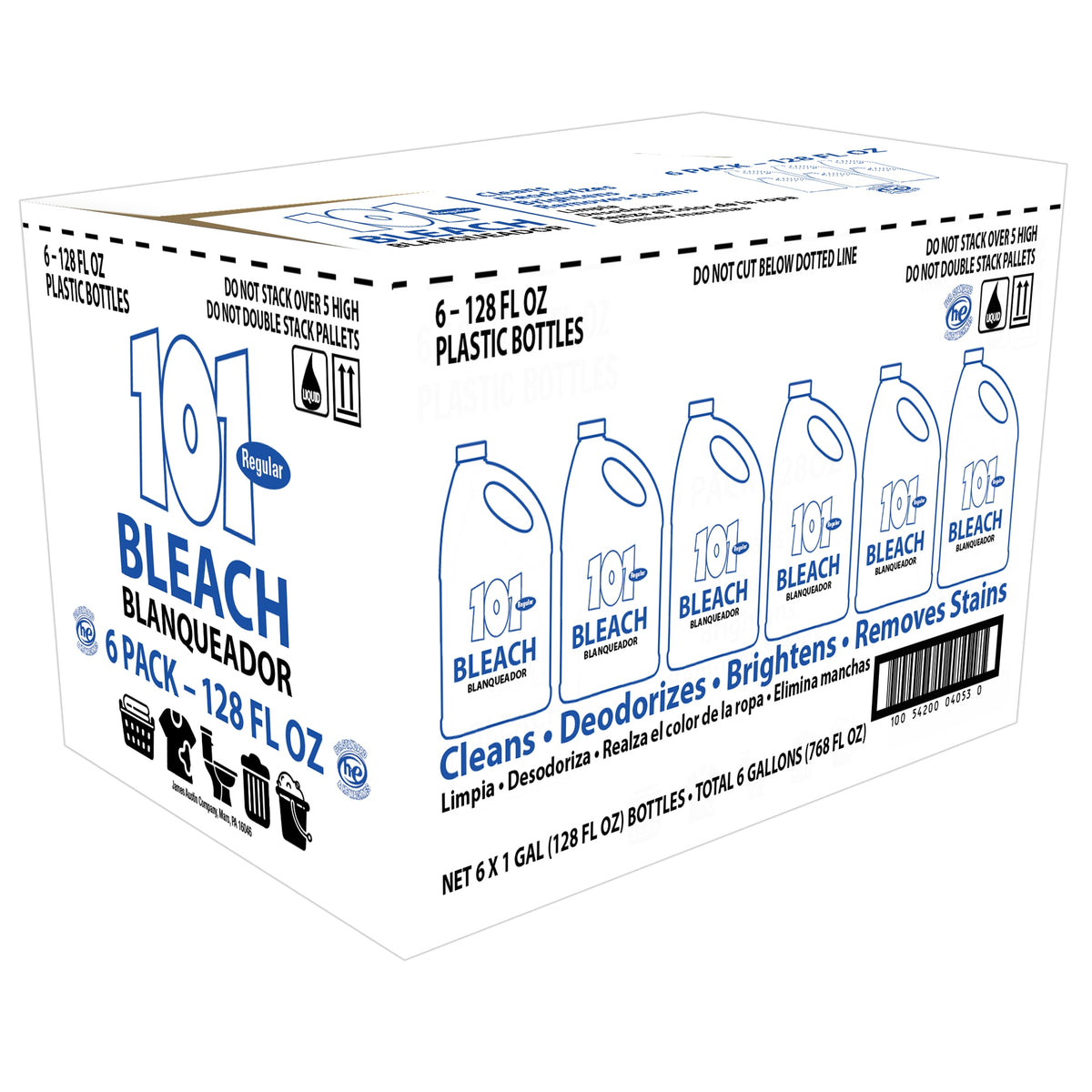 Austin's 101 Bleach, Regular Strength, 1 Gallon, 6 ct - product image 2