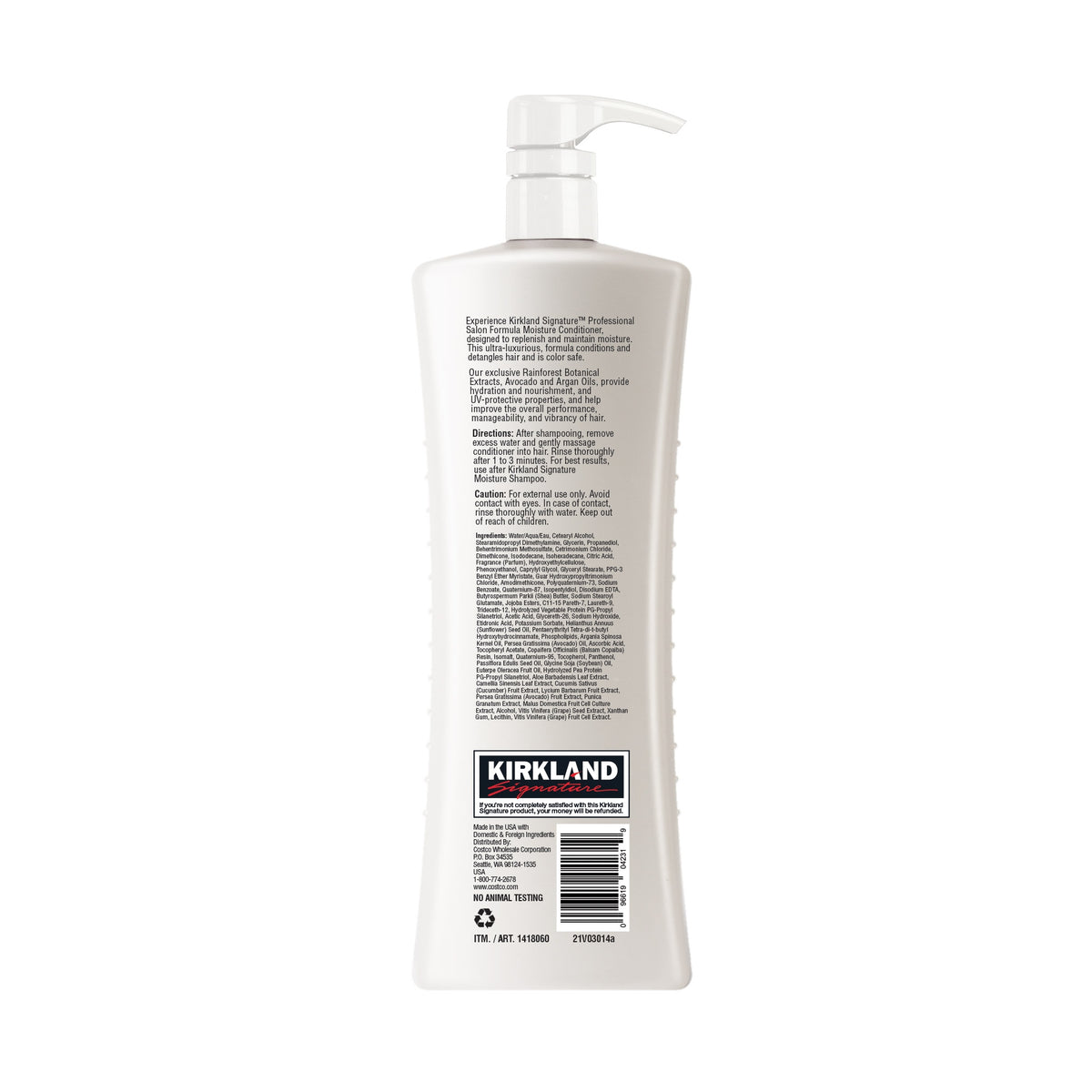 Kirkland Signature Moisture Conditioner, Nourish + Hydrate, 33.8 fl oz - product image 4
