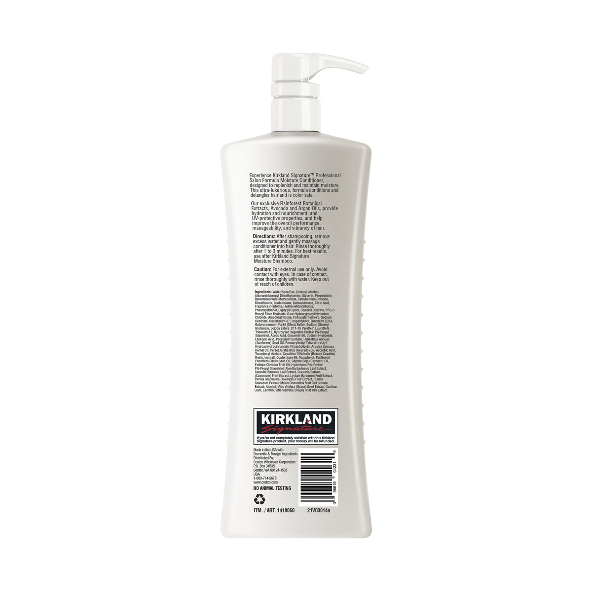 Kirkland Signature Moisture Conditioner, Nourish + Hydrate, 33.8 fl oz - product image 2
