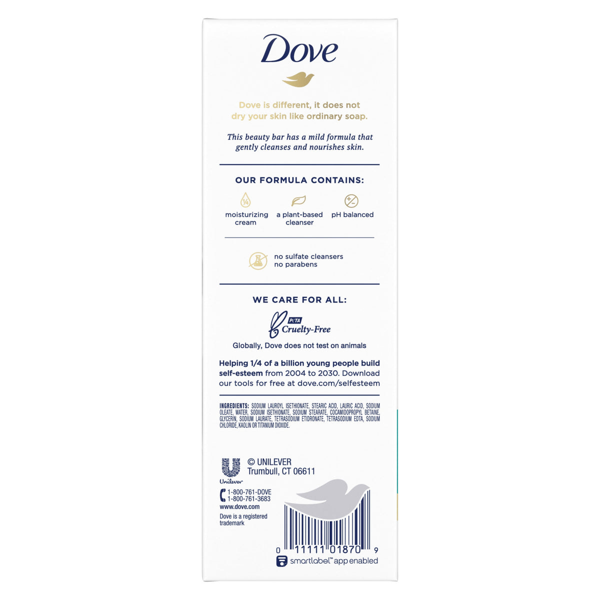 Dove Sensitive Skin Beauty Bar Soap, Hypo-Allergenic, 3.75 oz, 16 ct - product image 2