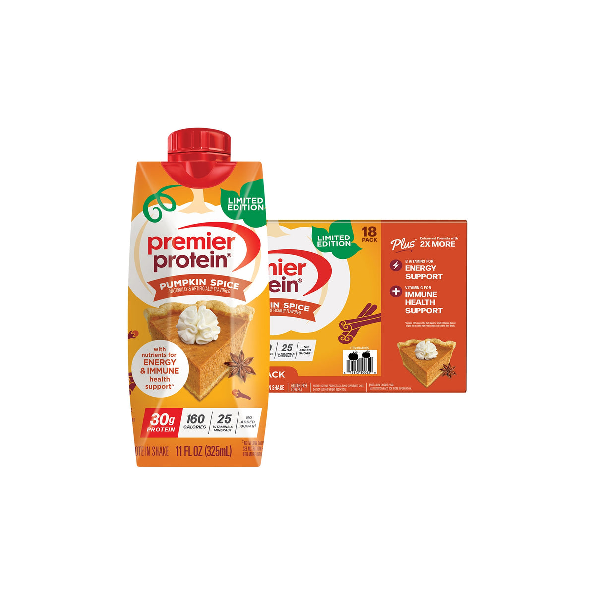 Premier Protein Shake, 30g Protein, Limited Edition Pumpkin Spice, 11 fl oz, 18 ct - product image 5