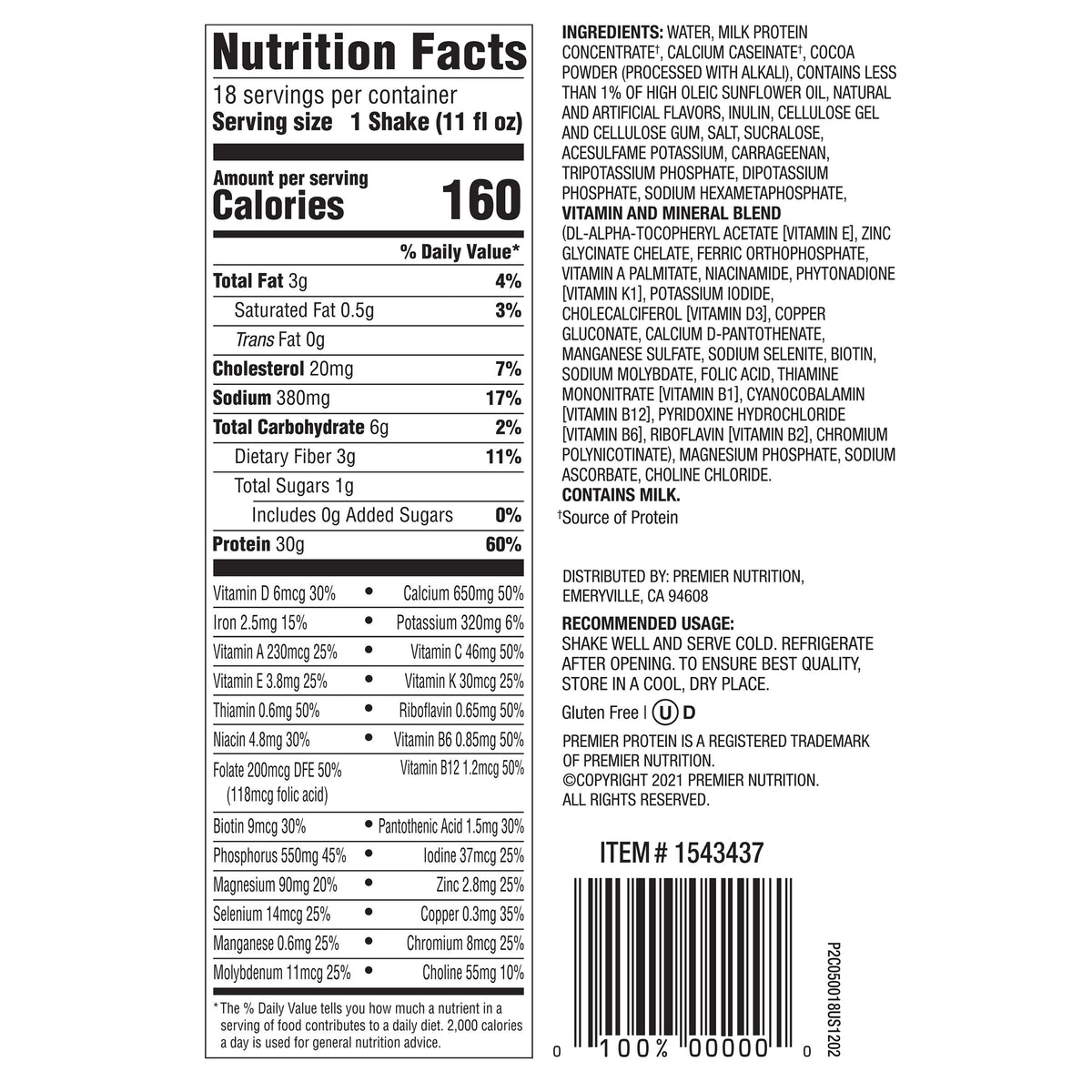 Premier Protein Shake, 30g Protein, Limited Edition Pumpkin Spice, 11 fl oz, 18 ct - product image 8