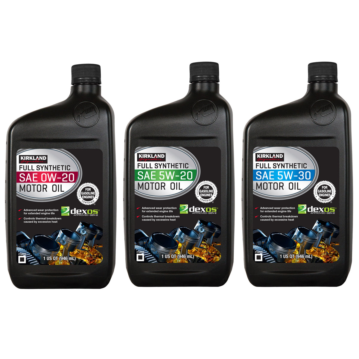 Kirkland Signature SAE 0W-20 Full Synthetic Motor Oil, 1 Quart, 6 ct - product image 11