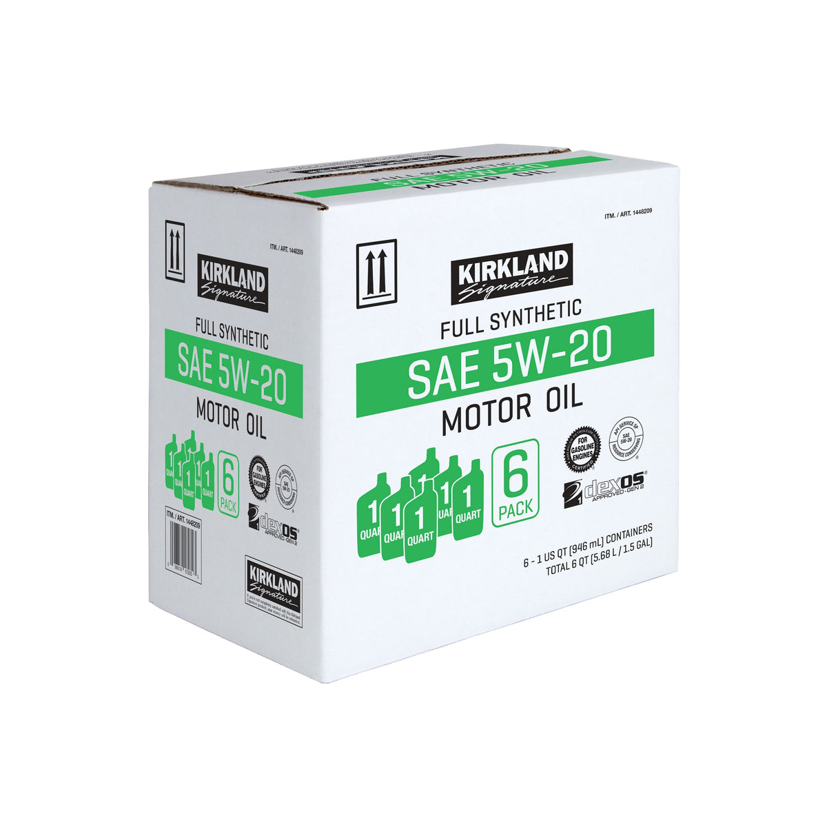 Kirkland Signature SAE 5W-20 Full Synthetic Motor Oil, 1 Quart, 6 ct - product image 3
