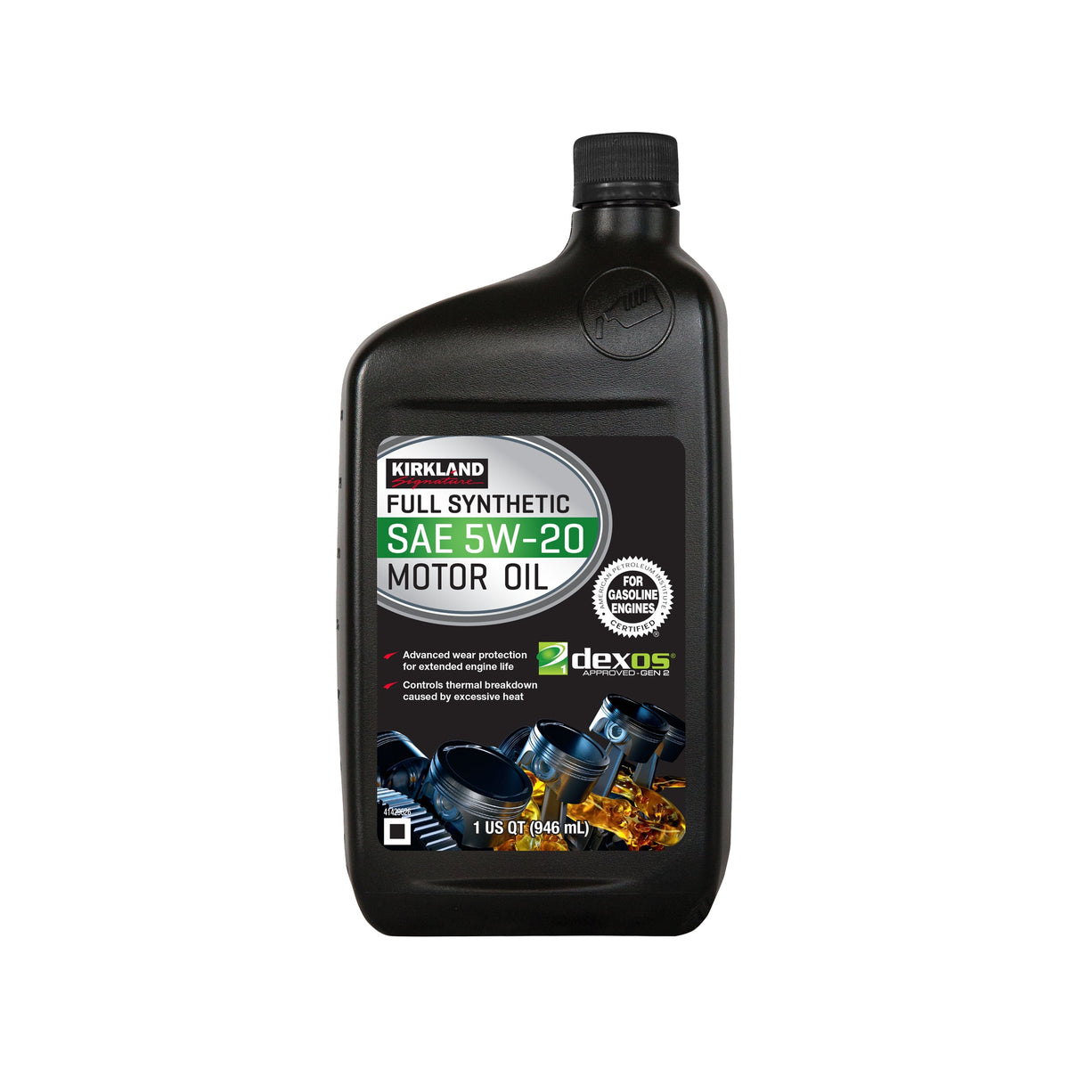Kirkland Signature SAE 5W-20 Full Synthetic Motor Oil, 1 Quart, 6 ct - product image 4