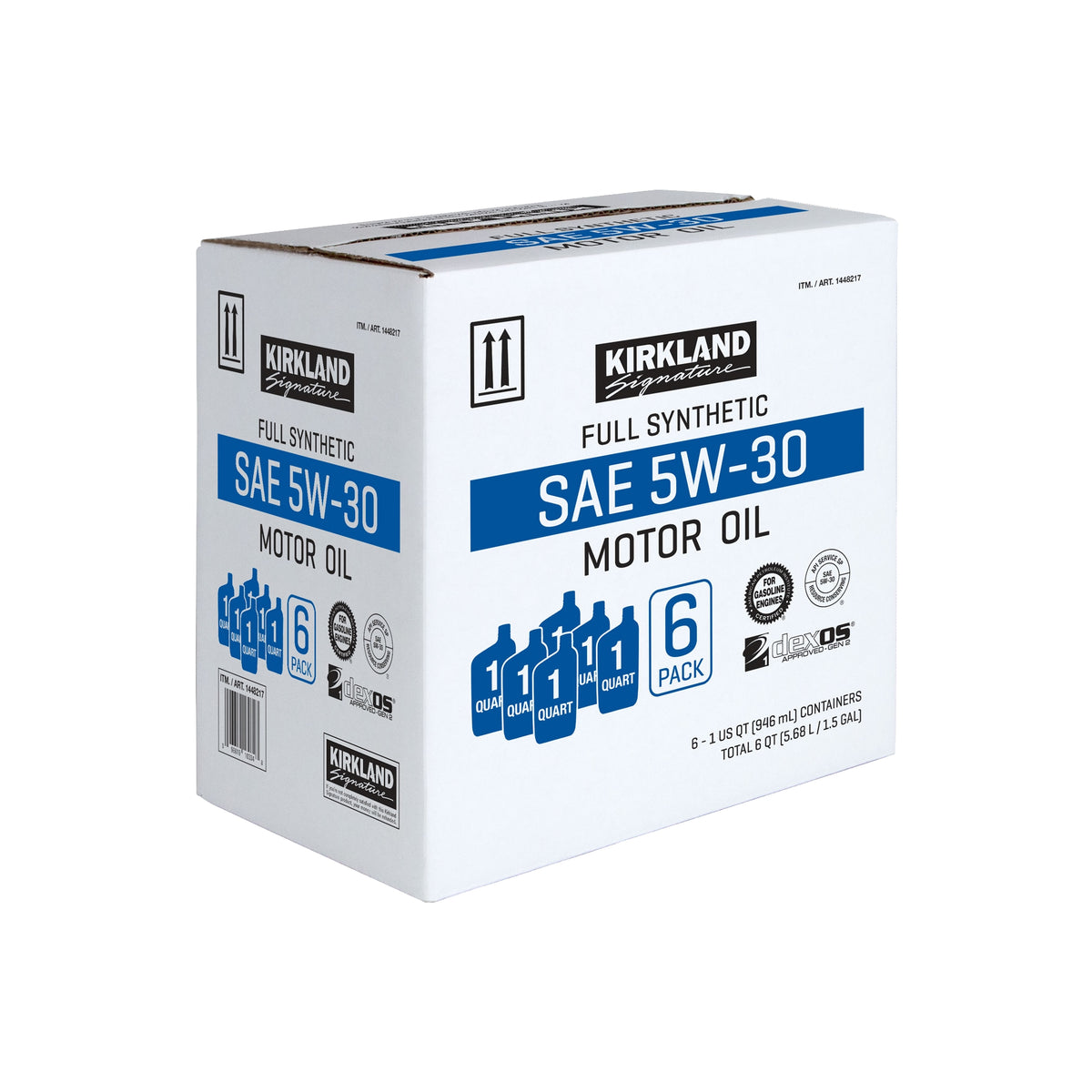 Kirkland Signature SAE 5W-30 Full Synthetic Motor Oil, 1 Quart, 6 ct - product image 3