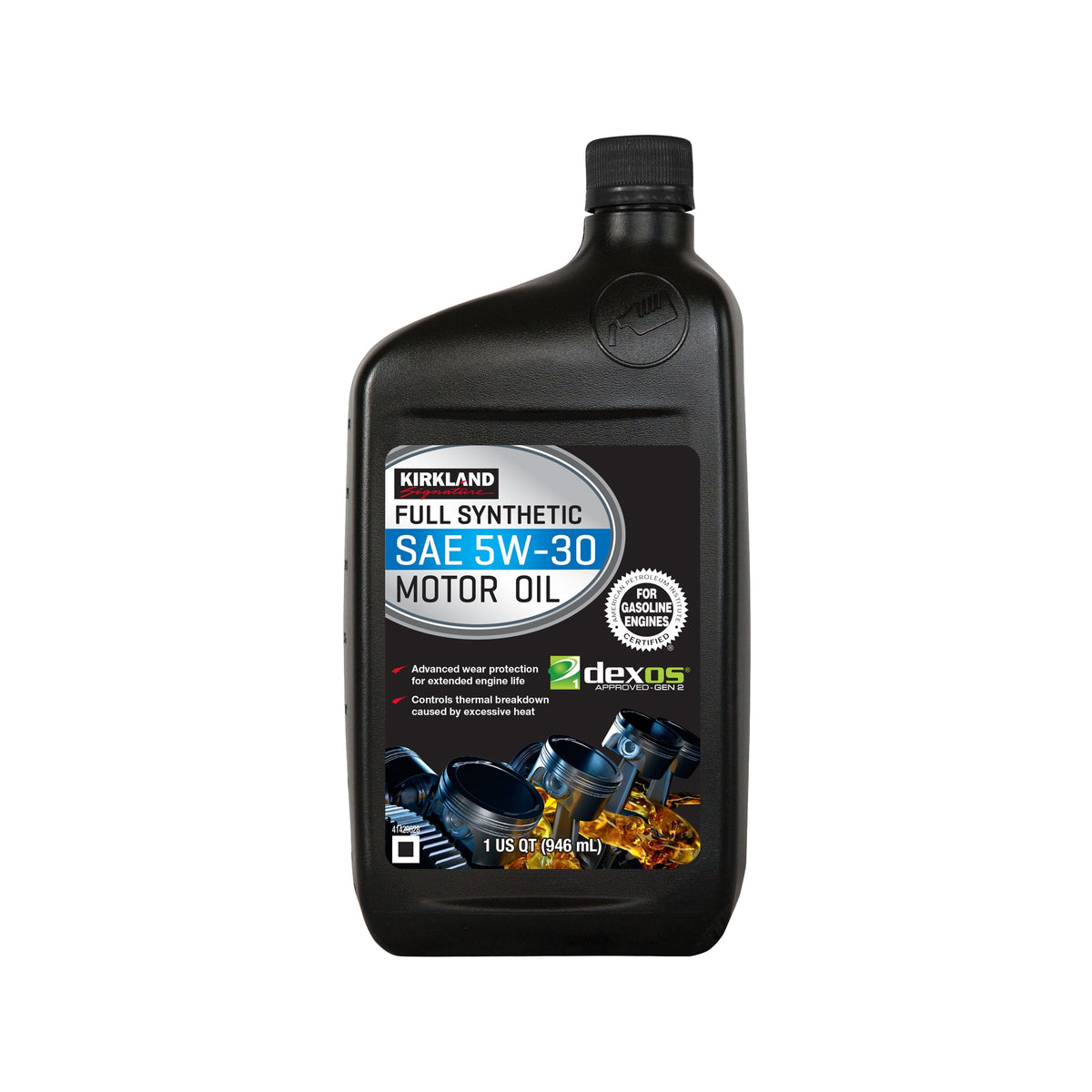 Kirkland Signature SAE 5W-30 Full Synthetic Motor Oil, 1 Quart, 6 ct - product image 4