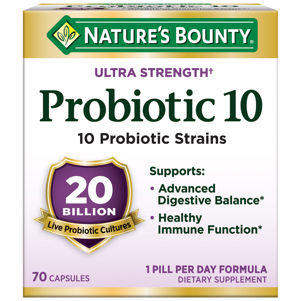 Nature's Bounty Ultra Strength Probiotic 10, 70 ct - product image 6