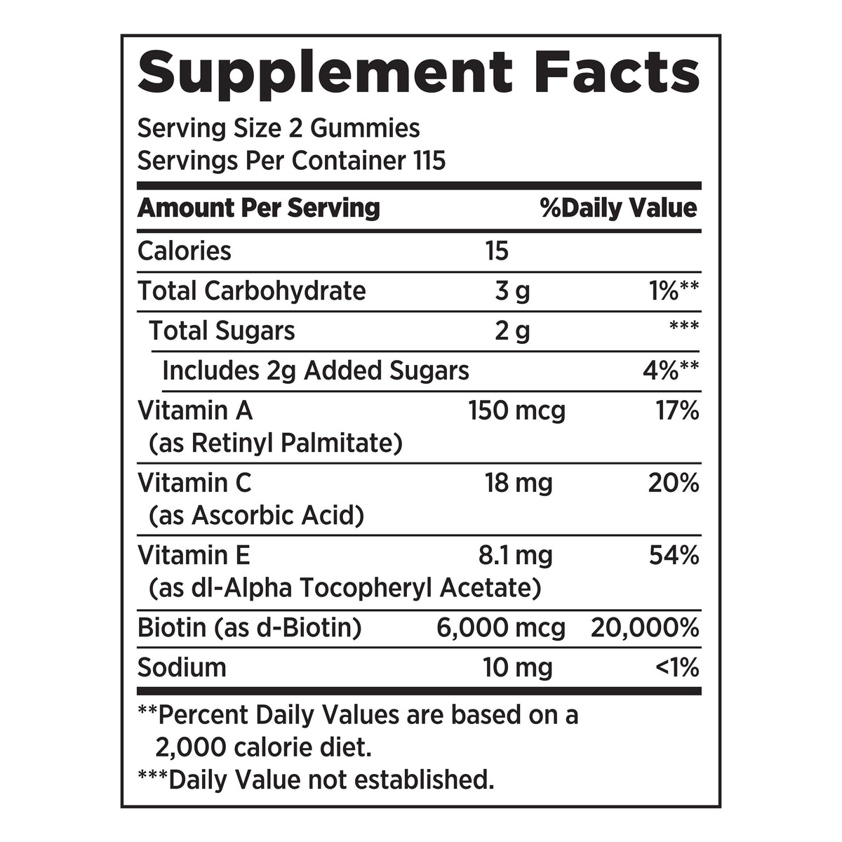 Nature's Bounty Hair, Skin and Nails Advanced Gummies, Strawberry, 6000 mcg, 230 ct - product image 6