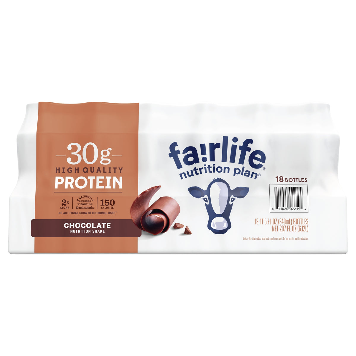 fairlife Nutrition Plan Protein Shake, 30g Protein, Chocolate, 11.5 fl oz, 18 ct - product image 2