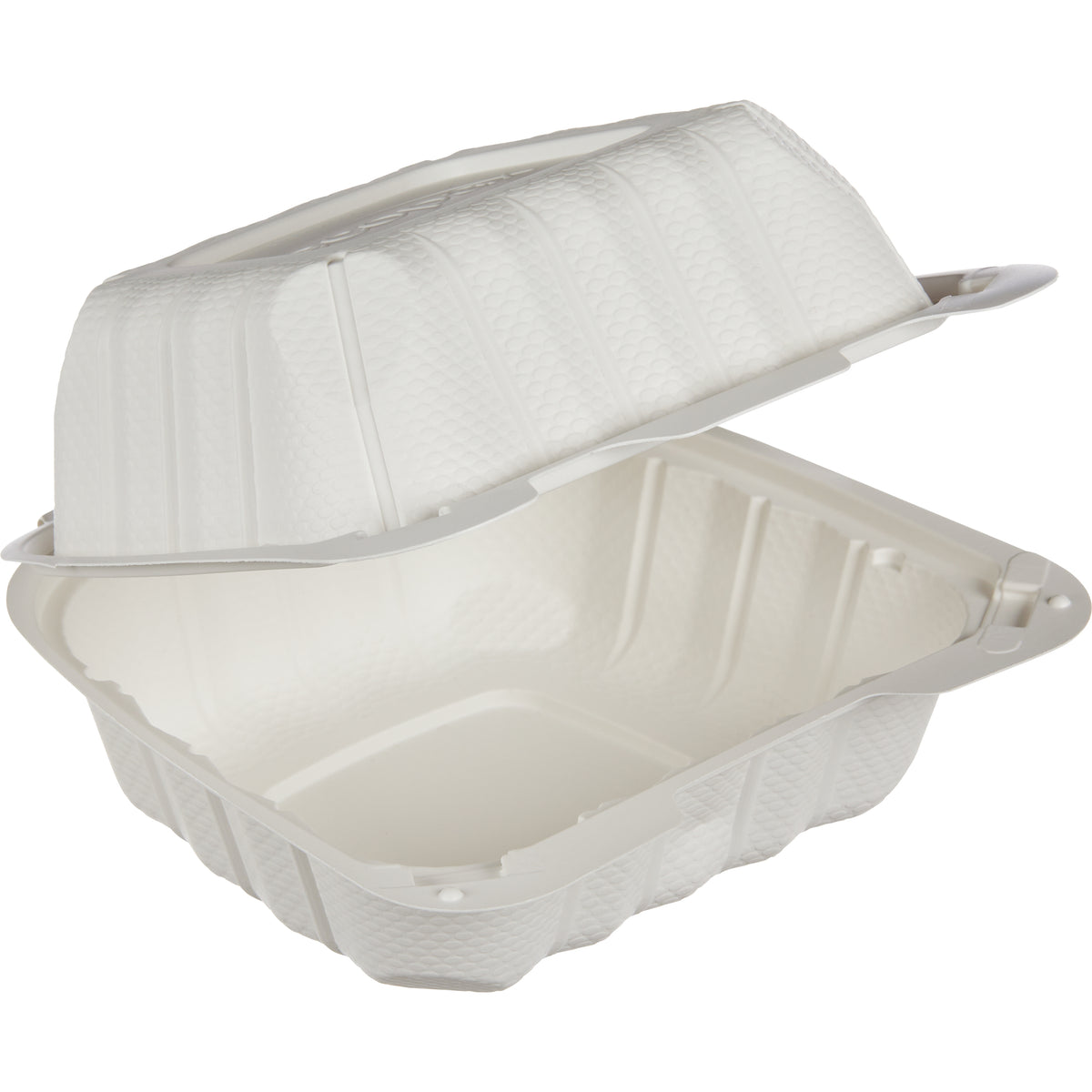 Vital International Solutions Burger Box, Single Compartment Hinged Container, 6" x 6", White, 250 ct - product image 1
