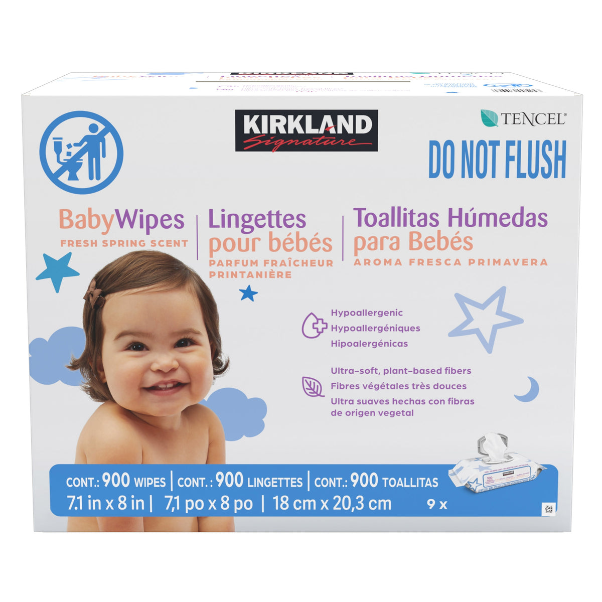 Kirkland Signature Baby Wipes, Fresh Spring Scent, 900 ct - product image 10