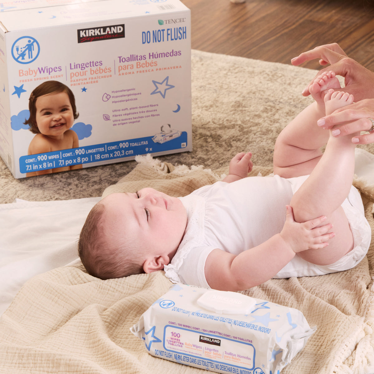 Kirkland Signature Baby Wipes, Fresh Spring Scent, 900 ct - product image 3
