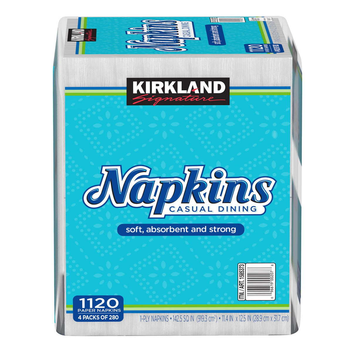 Kirkland Signature Casual Dining Paper Napkins, White, 1120 ct - product image 6