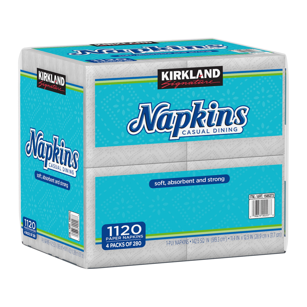 Kirkland Signature Casual Dining Paper Napkins, White, 1120 ct - product image 7