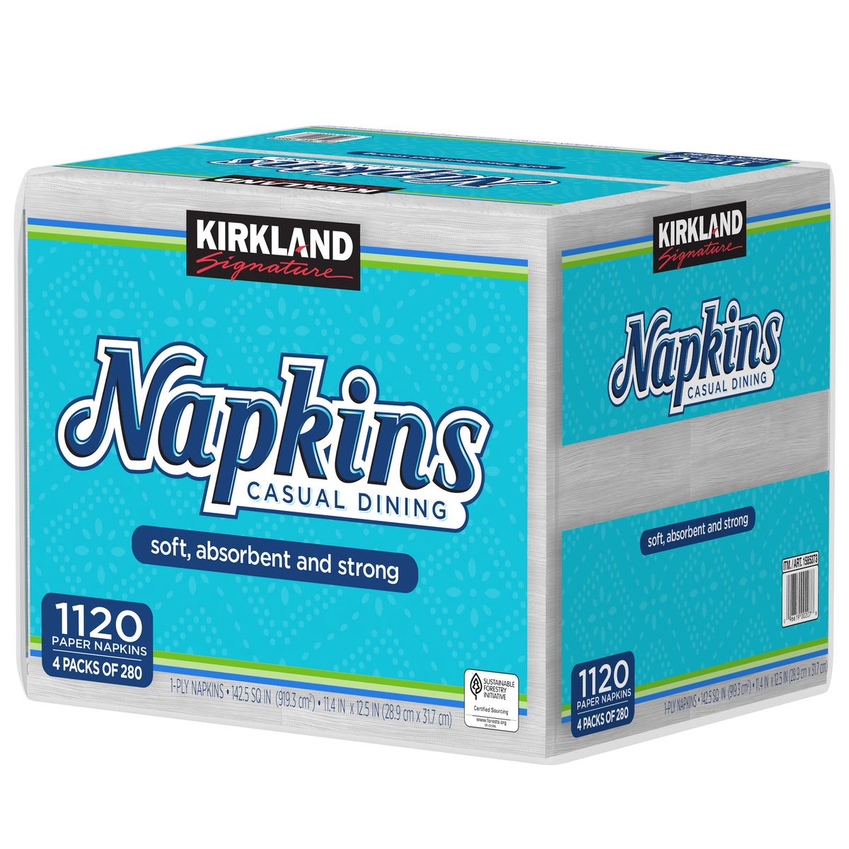 Kirkland Signature Casual Dining Paper Napkins, White, 1120 ct - product image 2