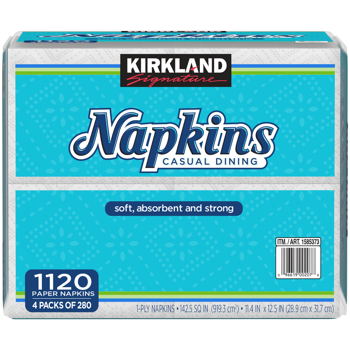 Kirkland Signature Casual Dining Paper Napkins, White, 1120 ct - product image 3