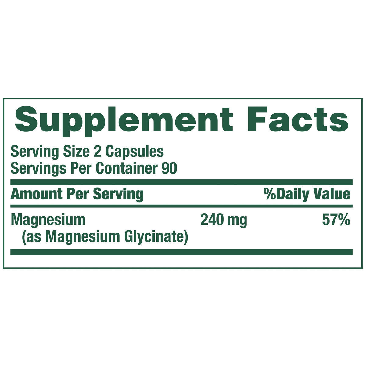 Nature's Bounty High Absorption Magnesium Glycinate, 240 mg, 180 ct - product image 5