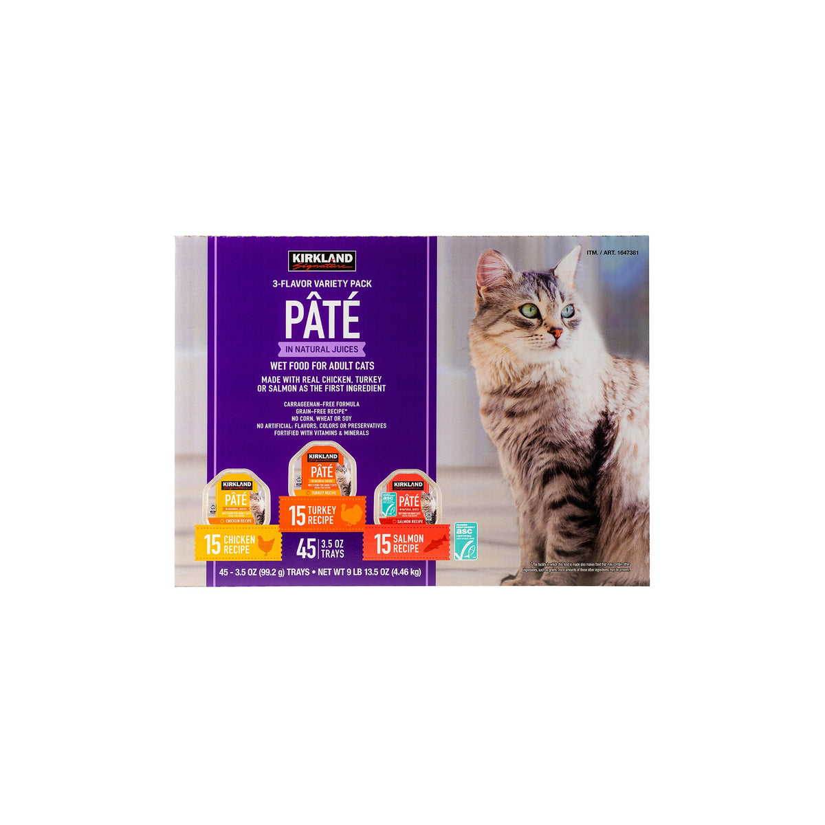 Kirkland Signature Pâté Adult Cat Food, Variety Pack, 3.5 oz, 45 ct - product image 4