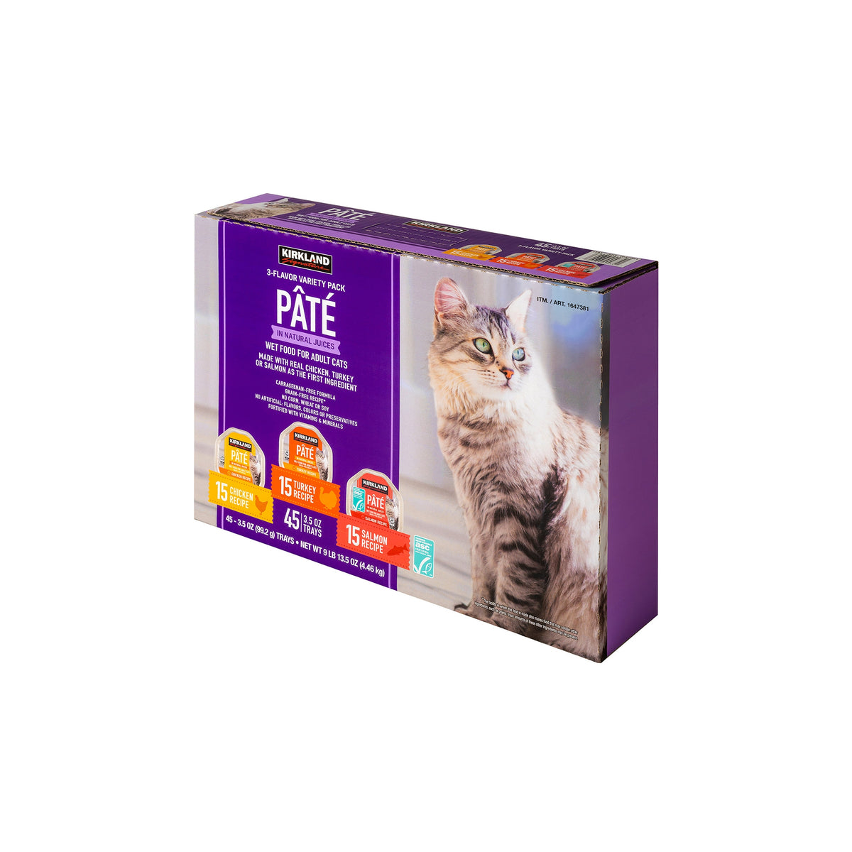 Kirkland Signature Pâté Adult Cat Food, Variety Pack, 3.5 oz, 45 ct - product image 2
