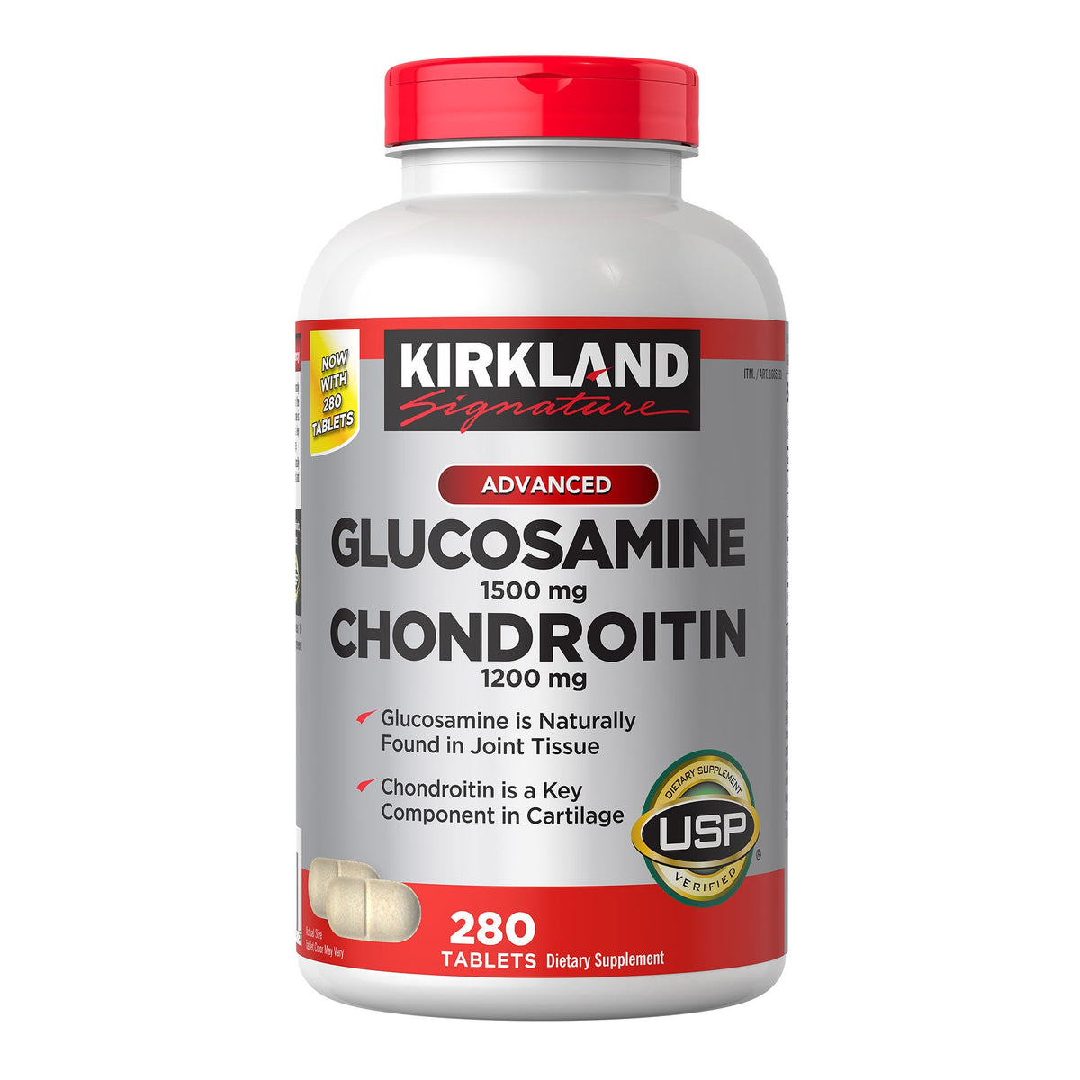 Kirkland Signature Advanced Glucosamine, 1500 mg, and Chondroitin, 1200 mg, 280 ct - product image 6
