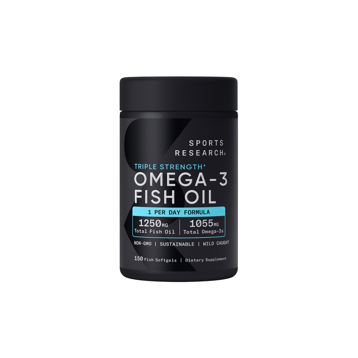 Sports Research Triple Strength Omega-3 Fish Oil, 150 Fish Softgels - product image 1