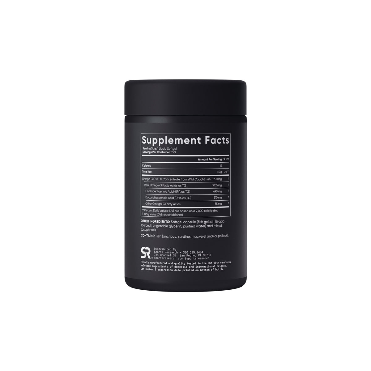 Sports Research Triple Strength Omega-3 Fish Oil, 150 Fish Softgels - product image 2