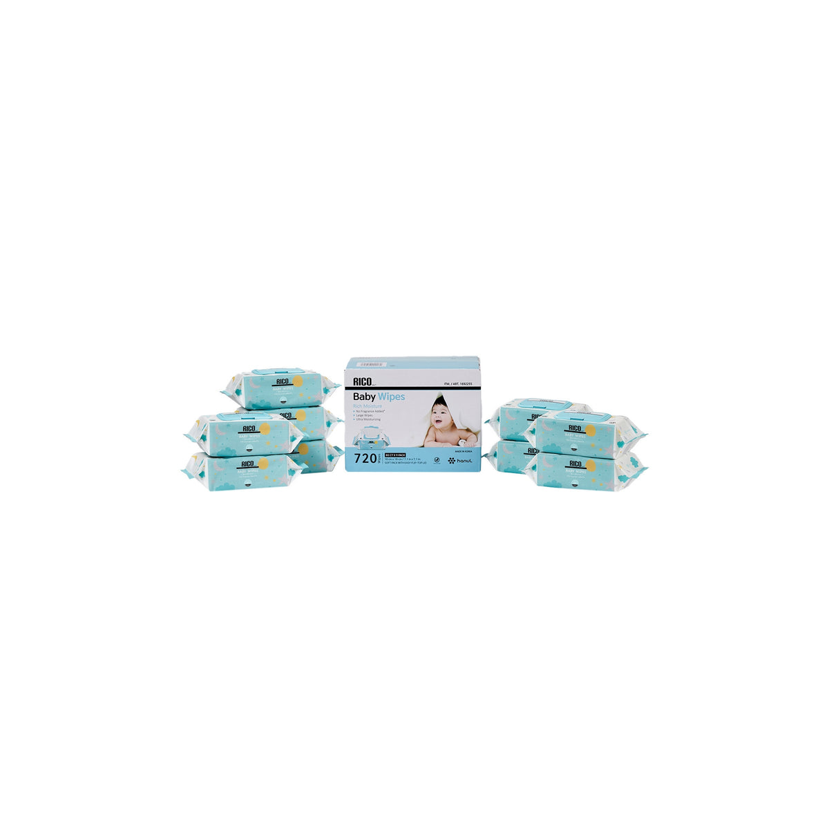 RICO Baby Wipes, Fragrance Free, 720 ct - product image 6