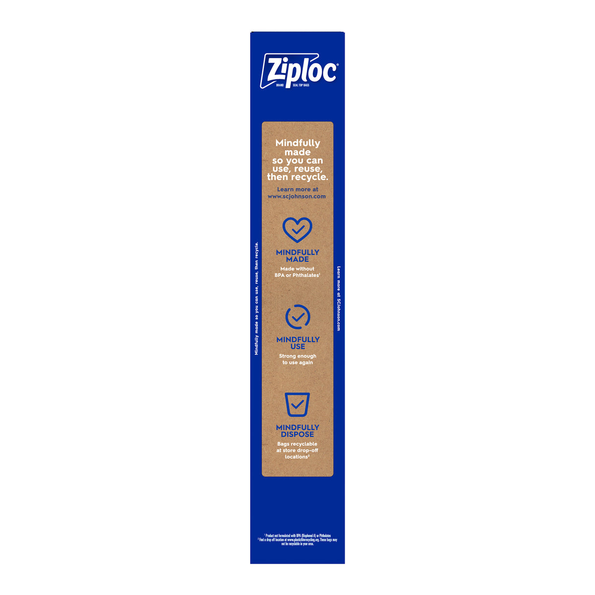 Ziploc Grip 'n Seal Freezer Bags, 2 Gallon, 30 ct - product image 6