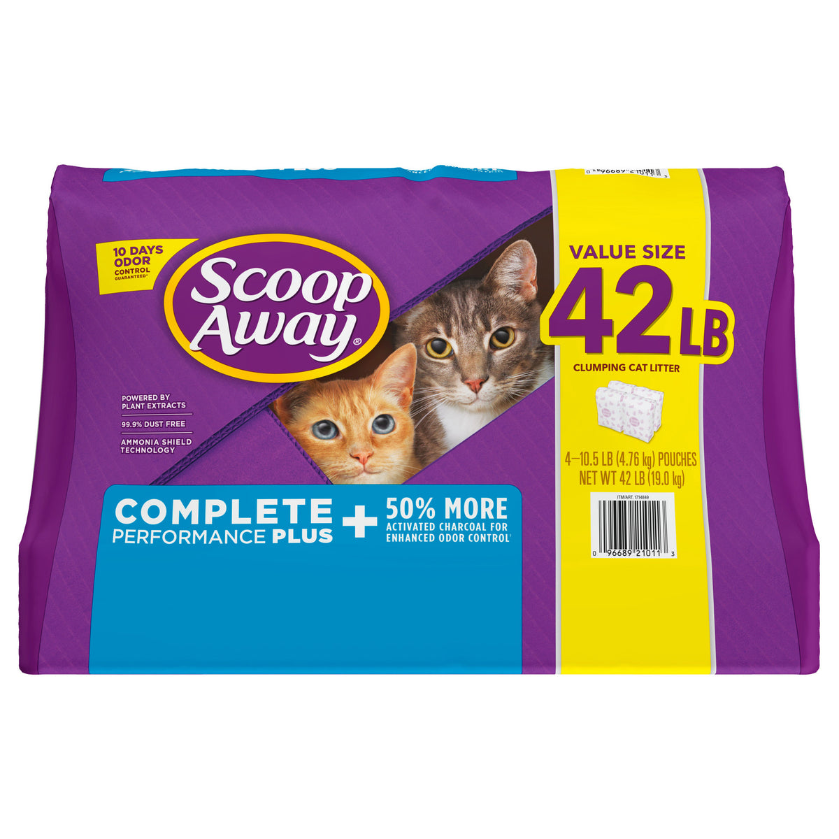 Scoop Away Complete Performance Plus, Clumping Cat Litter, Fresh Scent, 10.5 lbs, 4 ct - product image 7