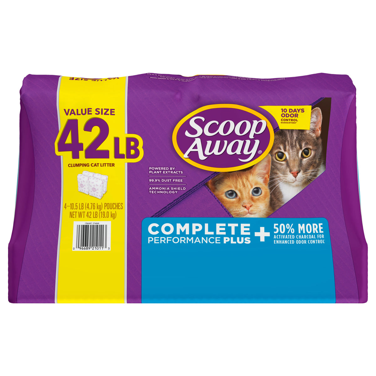 Scoop Away Complete Performance Plus, Clumping Cat Litter, Fresh Scent, 10.5 lbs, 4 ct - product image 8