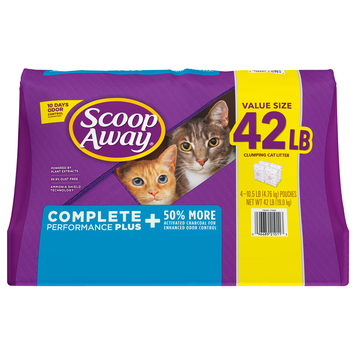 Scoop Away Complete Performance Plus, Clumping Cat Litter, Fresh Scent, 10.5 lbs, 4 ct - product image 3