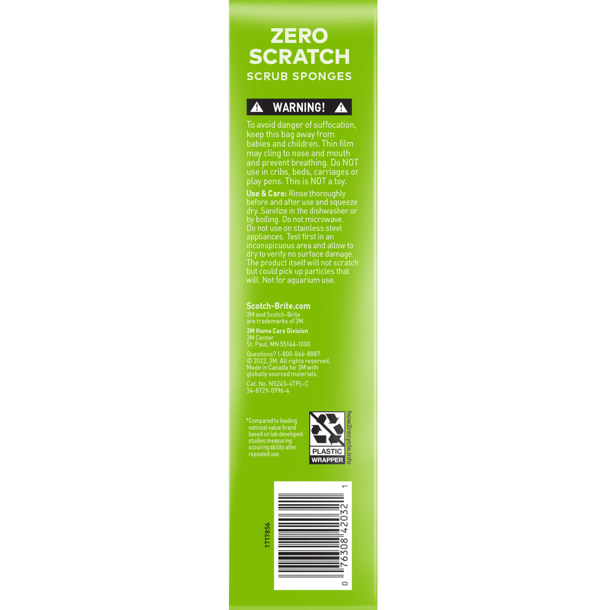 Scotch-Brite Scrub Sponges, Zero Scratch, Blue, 24 ct - product image 7