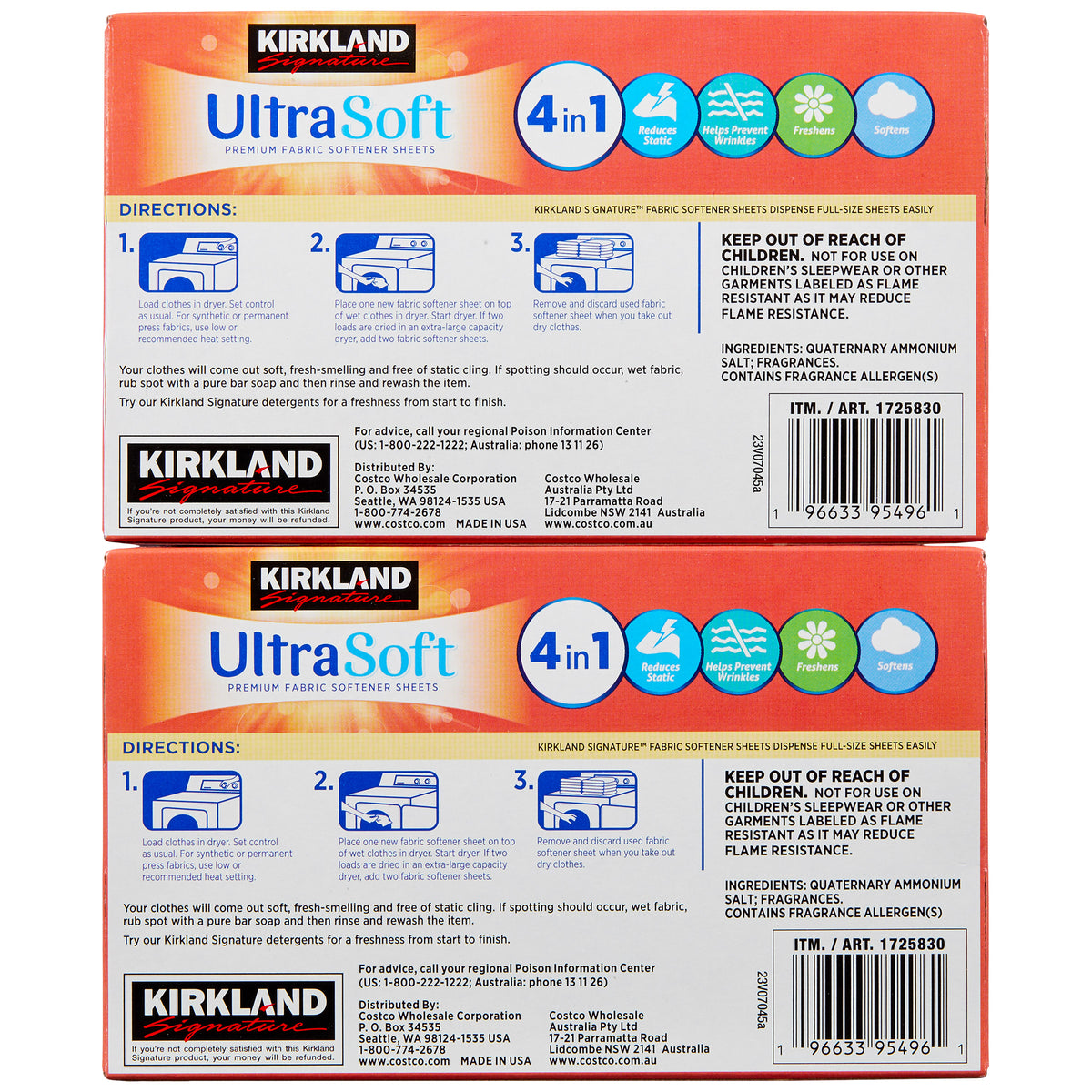 Kirkland Signature Fabric Softener Sheets, Premium Ultra Soft, Fresh Scent, 250 Sheets, 2 ct - product image 8
